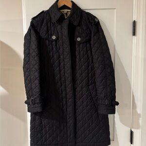 Burberry Black Quilted Coat